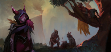 Картинка видео+игры league+of+legends xayah дерево раненый стражи