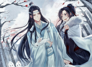 Картинка аниме mo+dao+zu+shi вэй усянь лань ванцзы кролики зима