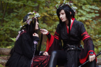 Картинка девушки -+креатив +косплей вэй усянь вэнь нин костюмы венки