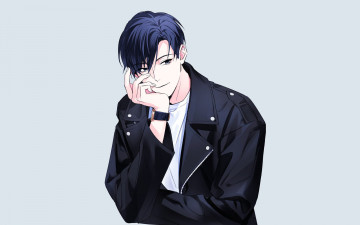 Картинка аниме unknown +другое+ парень куртка