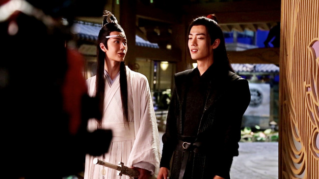 Обои картинки фото разное, знаменитости, ван, ибо, сяо, чжань, костюмы, съемки