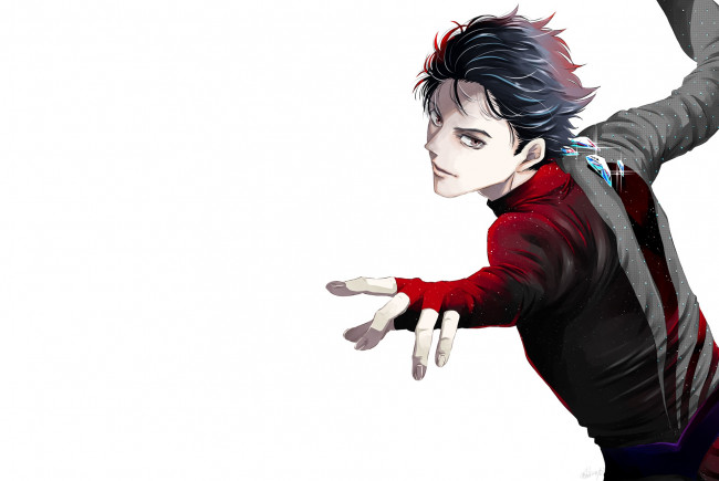 Обои картинки фото аниме, yuri on ice, юрий, на, льду