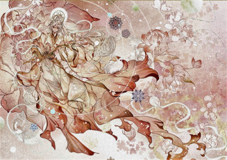 Картинка аниме unknown +другое+ наряд цветы