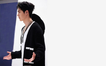 Картинка мужчины wang+yi+bo актер кардиган украшения жест