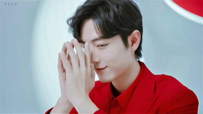 Обои картинки фото мужчины, xiao zhan, актер, лицо, жест