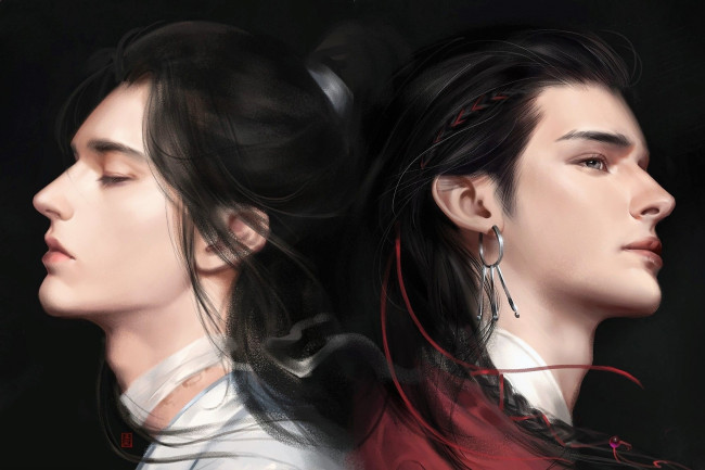 Обои картинки фото аниме, tian guan ci fu, се, лянь, хуа, чэн