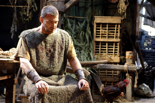 Обои картинки фото кино фильмы, rome, мужчина, петух, вещи