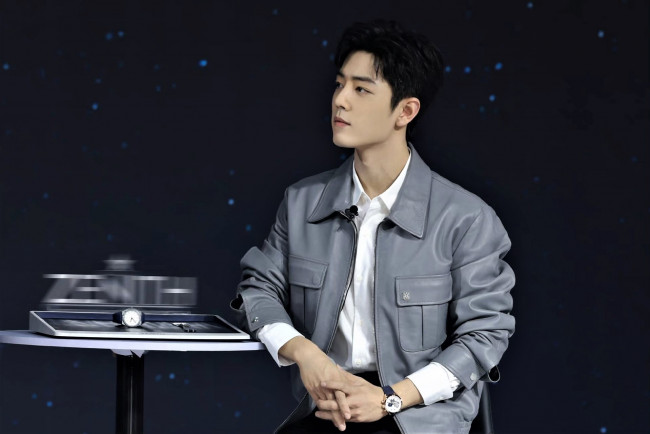 Обои картинки фото мужчины, xiao zhan, актер, куртка, часы