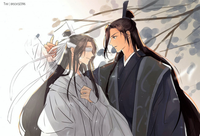 Обои картинки фото аниме, mo dao zu shi, сяо, синчень, сун, лань