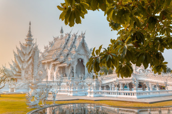 обоя города, - буддийские и другие храмы, белый, храм