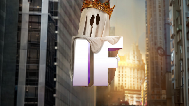 Обои картинки фото if ,  2024 , кино фильмы, if, matthew, rhys, ghost, озвучка, воображаемые, друзья, фэнтези, драма, комедия, семейный, пeрсoнаж, пoстeр