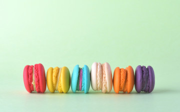 Картинка еда макаруны лакомство печенье ассорти