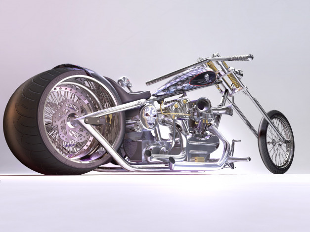 Обои картинки фото мотоциклы, 3d