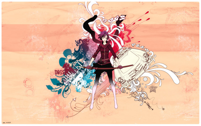 Обои картинки фото аниме, dogs, bullets, carnage