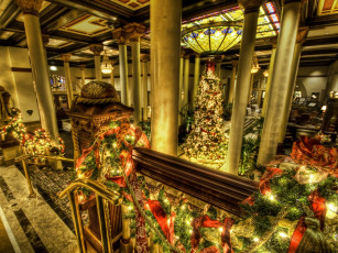 обоя праздничные, Ёлки