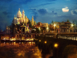 Картинка рисованные города