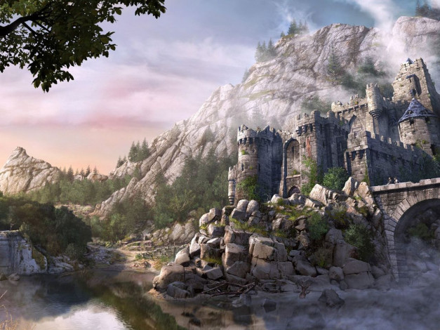 Обои картинки фото фэнтези, замки