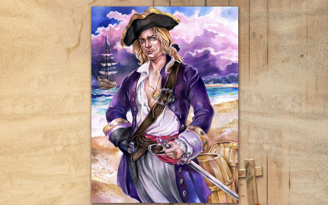 Обои картинки фото рисованные, люди