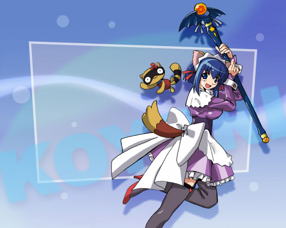 Обои картинки фото аниме, nurse, witch, komugi, chan