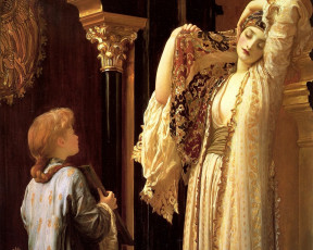 обоя лорд, фредерик, лейтон, в, гареме, рисованные, frederick, leighton