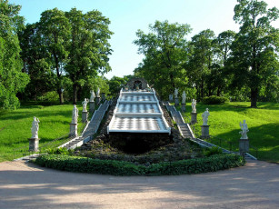 Картинка каскад драконов петергоф города санкт петербург россия