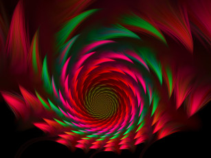 Картинка 3д графика fractal фракталы фон темный цвета узор линии