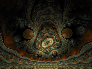 Картинка 3д графика fractal фракталы узор цвета фон