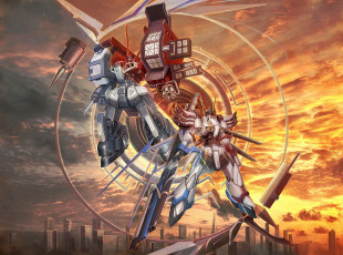 Картинка аниме weapon blood technology робот