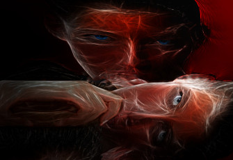 Картинка 3д графика fantasy фантазия фрактал человек