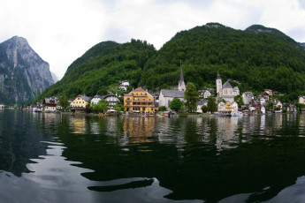 Картинка города пейзажи hallstatt австрия