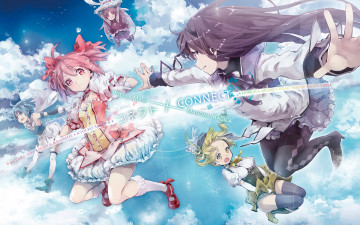 Картинка аниме mahou shoujo madoka magika magica sakura kyouko kaname akemi homura tomoe mami miki sayaka