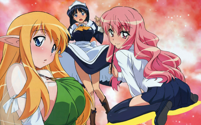 Обои картинки фото аниме, zero, no, tsukaima