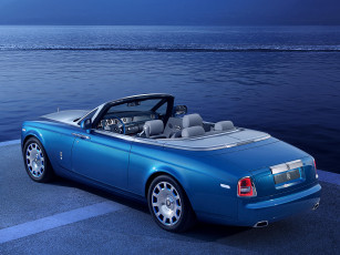 Картинка автомобили rolls-royce coupе drophead waterspeed collection phantom синий 2014г