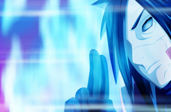 Картинка аниме naruto эдо-тенсей сияние печать риннеган парень арт манга мадара учиха