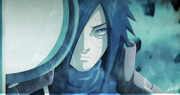 Картинка аниме naruto манга мадара учиха камни осколки эдо-тенсей печать риннеган парень арт