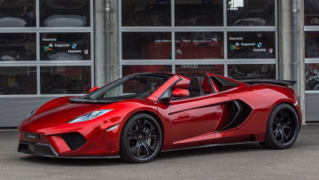 Картинка mclaren автомобили вид вишнёвый