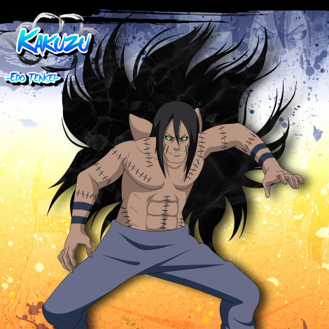 Обои картинки фото аниме, naruto, наруто, шиппуден, персонаж, воскрешение, нечистивое, какузу, парень, волосы, брюнет, эдо-тенсей