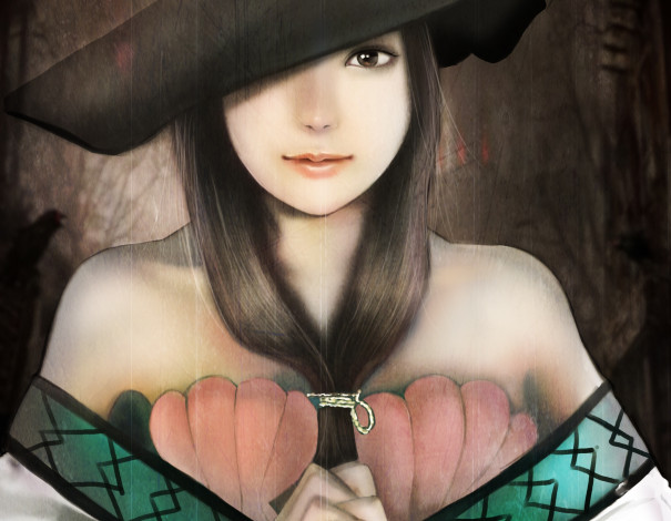 Обои картинки фото аниме, magi the labyrinth of magic, арт, yamuraiha, девушка, шляпа, ракушки, magi, the, labyrinth, of, magic, ares6792