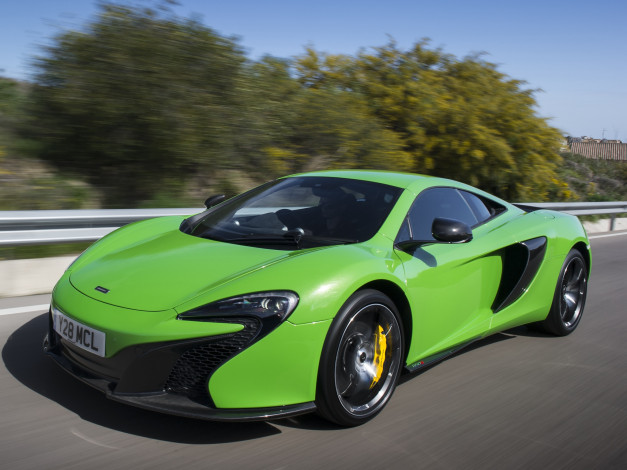 Обои картинки фото автомобили, mclaren, 650s, uk-spec, 2014г, зеленый