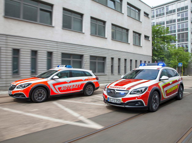 Обои картинки фото автомобили, opel, notarzt, tourer, country, insignia, 2014г