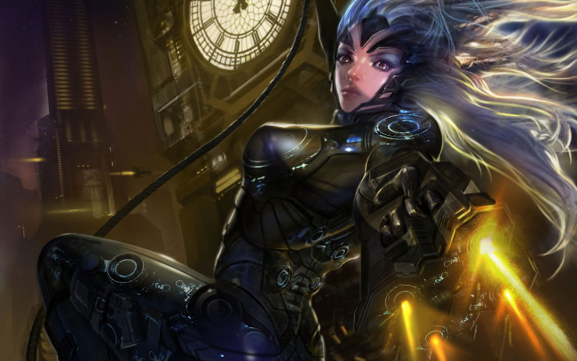 Обои картинки фото galaxy saga, видео игры, прыжок, выстрелы, пистолет, костюм