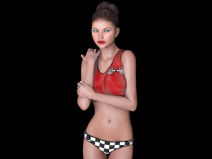 Картинка 3д+графика люди+ people фон взгляд девушка