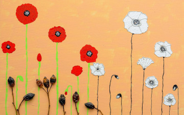 Картинка разное ремесла +поделки +рукоделие цветы фон цвет