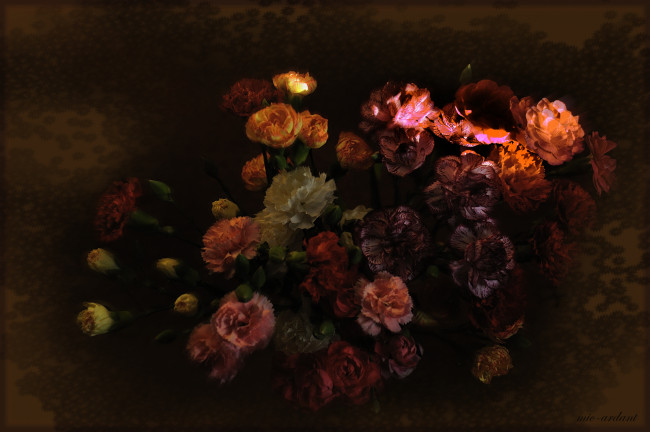 Обои картинки фото рисованное, цветы, букет