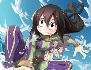 Картинка аниме boku+no+hero+academia девушка