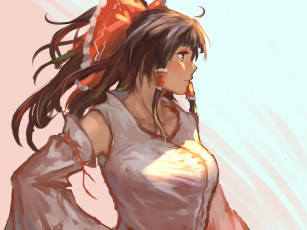 Картинка аниме touhou pauld hakurei reimu