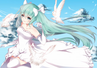 Картинка аниме vocaloid девочка