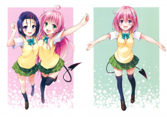 Картинка аниме to+love+ru девочки