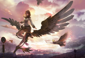 Картинка аниме ангелы +демоны ангел