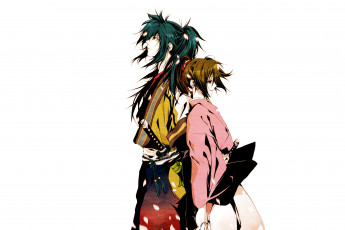 Картинка аниме hakuoki пара